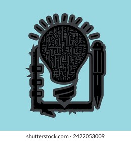 Creative idea vector . with light bulb Business Idea Icon image. Suitable for mobile application. vector illustration 10 Eps