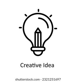 Creative Idea  Vector  outline Icon Design illustration. Cyber security  Symbol on White background EPS 10 File