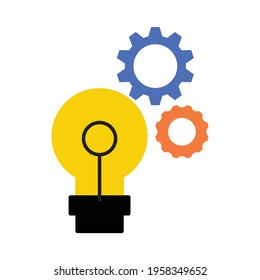 creative idea, wisdom sign, bright and light icon