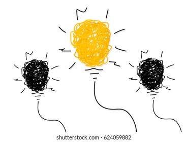 Creative idea.Concept of idea and innovation. Vector Illustration
