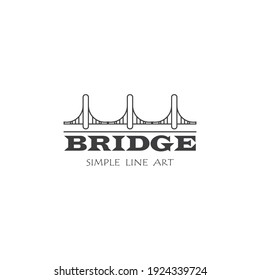 Creative ideas of bridge logo design templates. Elegant bridge logo for the company emblem
