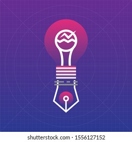 Creative ideas concept. Innovation, solution. Success in education, art, project. Vector illustration colorful design.
