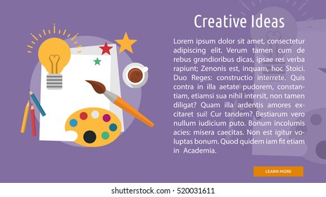 Creative Ideas Conceptual Banner