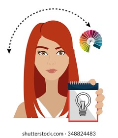 Creative ideas graphic designer, vector illustration eps10