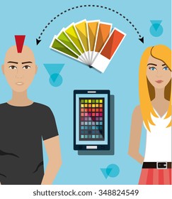 Creative ideas graphic designer, vector illustration eps10