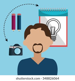 Creative ideas graphic designer, vector illustration eps10 Creative ideas graphic designer, vector illustration eps10