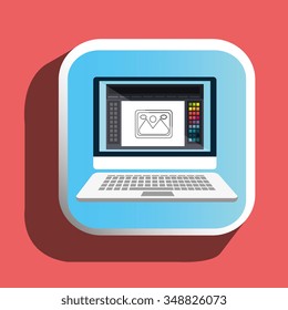 Creative ideas graphic designer, vector illustration eps10