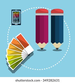 Creative ideas graphic designer, vector illustration eps10