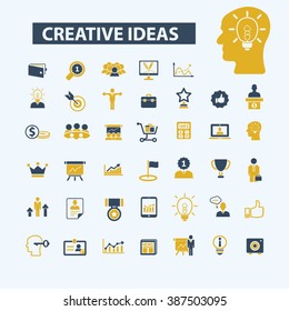 creative ideas icons
