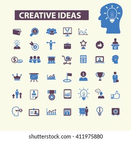 creative ideas icons
