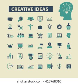 creative ideas icons
