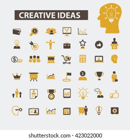 creative ideas icons

