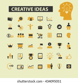 Icons für kreative Ideen
