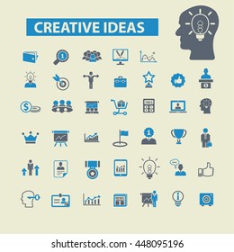 creative ideas icons