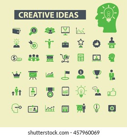 creative ideas icons