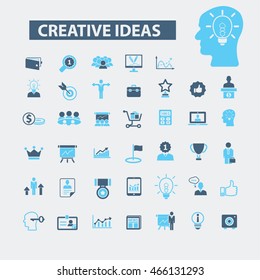 creative ideas icons