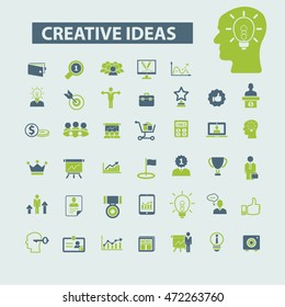 creative ideas icons