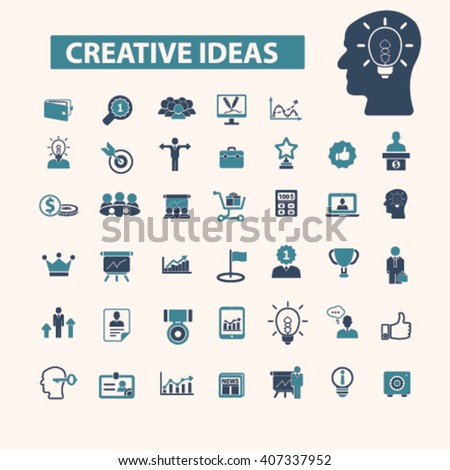 creative ideas icons
