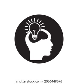 Creative ideas light bulb concept. Ideas icon symbol