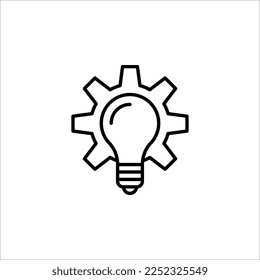 Ideas creativas concepto de bombilla. Icono de ideas. ilustración vectorial sobre fondo blanco