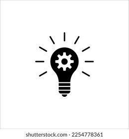 Ideas creativas concepto de bombilla. Icono de ideas. ilustración vectorial sobre fondo blanco
