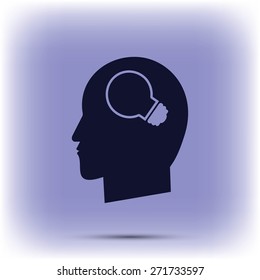 Creative ideas light bulb concept icon