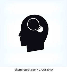 Creative ideas light bulb concept icon