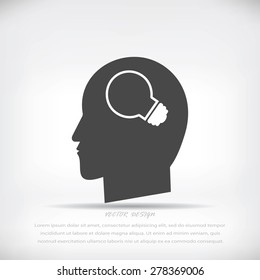 Creative ideas light bulb concept icon