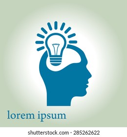 Creative ideas light bulb concept. Ideas icon.
