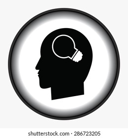 Creative ideas light bulb concept icon