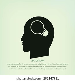 Creative ideas light bulb concept icon