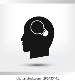 Creative ideas light bulb concept icon