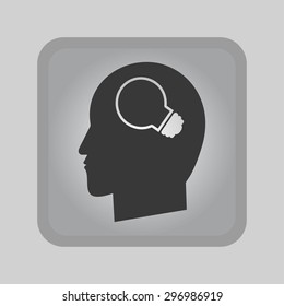Creative ideas light bulb concept icon