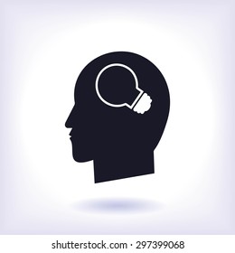 Creative ideas light bulb concept icon
