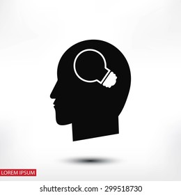 Creative ideas light bulb concept icon