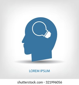 Creative ideas light bulb concept icon