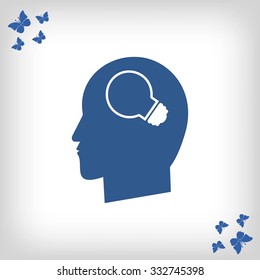 Creative ideas light bulb concept icon