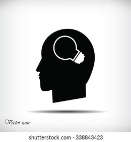 Creative ideas light bulb concept icon