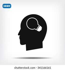 Creative ideas light bulb concept icon