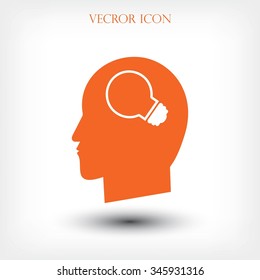 Creative ideas light bulb concept icon