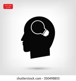 Creative ideas light bulb concept icon