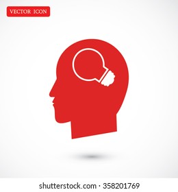 Creative ideas light bulb concept icon
