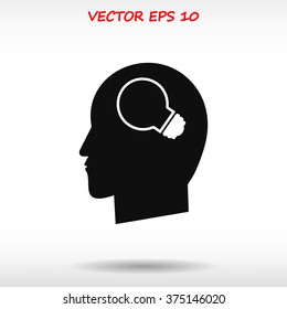 Creative ideas light bulb concept icon