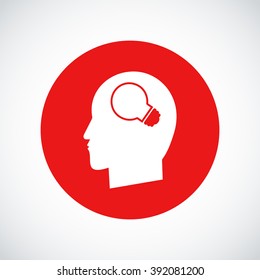 Creative ideas light bulb concept icon