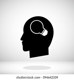 Creative ideas light bulb concept icon