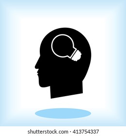 Creative ideas light bulb concept icon