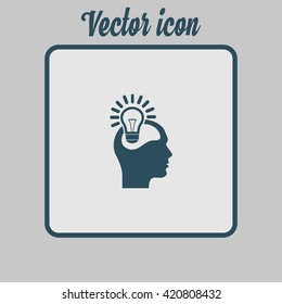 Creative ideas light bulb concept. Ideas icon.