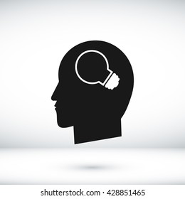 Creative ideas light bulb concept icon