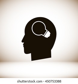 Creative ideas light bulb concept icon