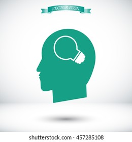 Creative ideas light bulb concept icon